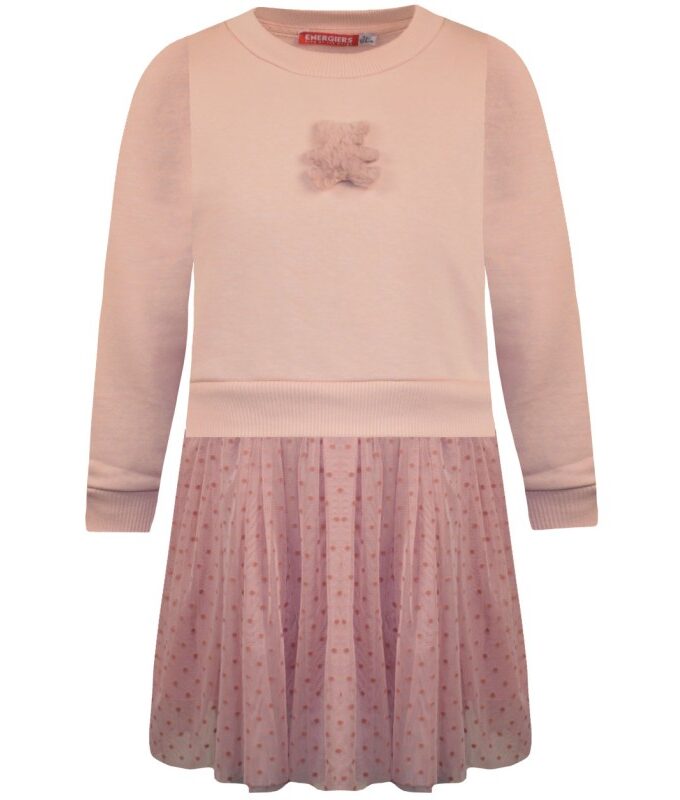 Energiers Φόρεμα σομόν σε άλφα γραμμή με τούλι