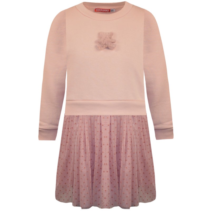 Energiers Φόρεμα σομόν σε άλφα γραμμή με τούλι