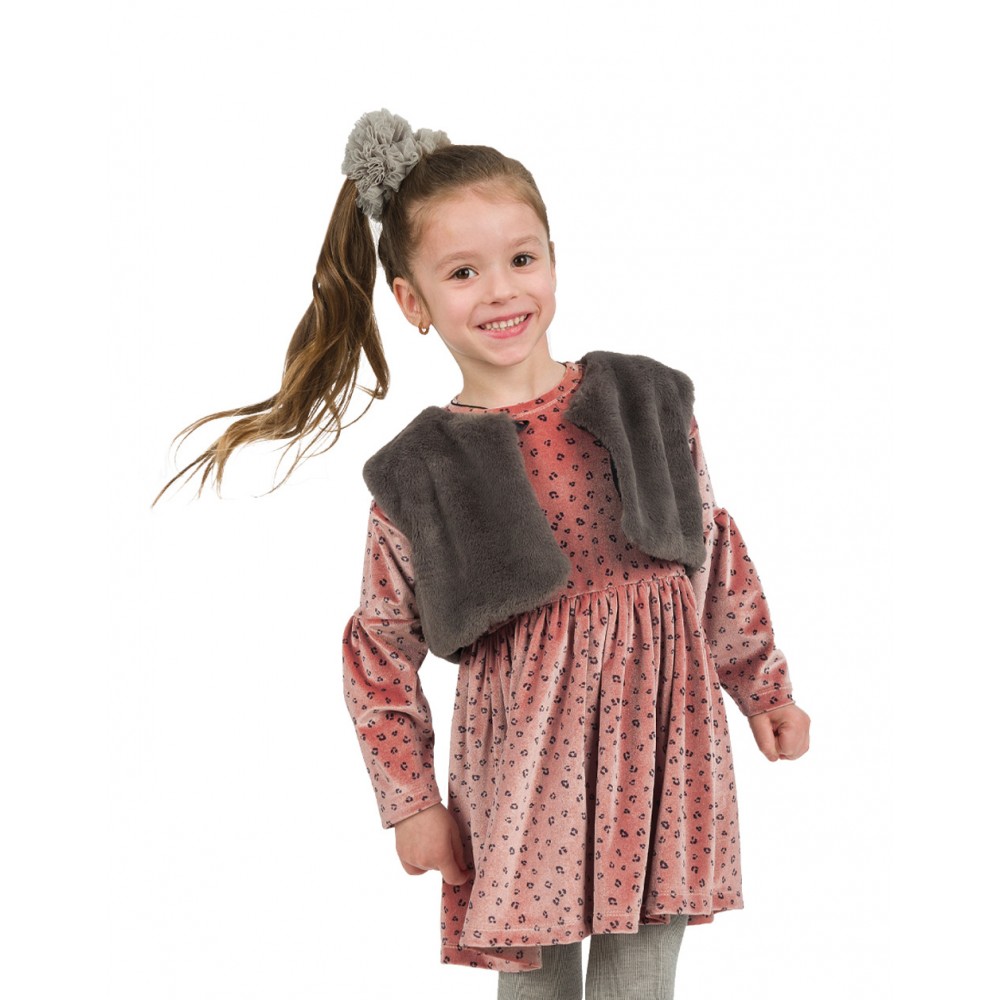 Energiers Παιδικό Φόρεμα Από Βελούδο με Μπολερό - Image 6