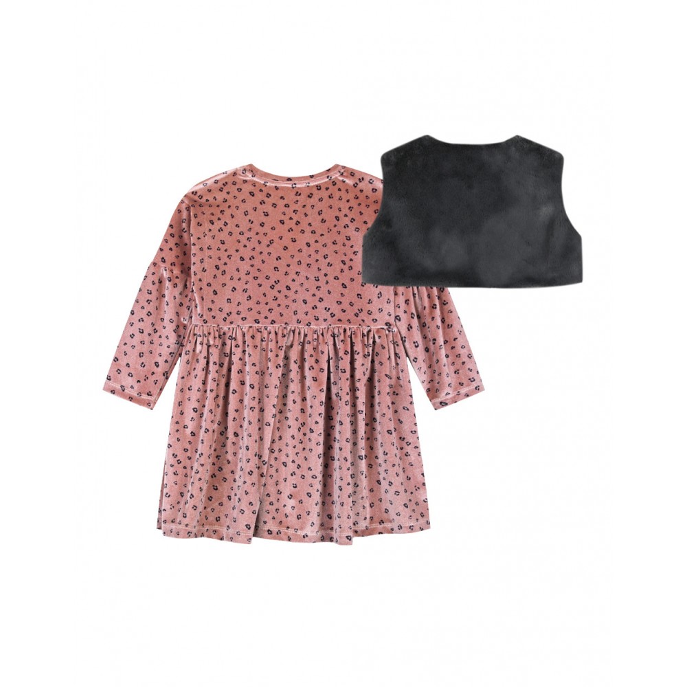 Energiers Παιδικό Φόρεμα Από Βελούδο με Μπολερό - Image 3