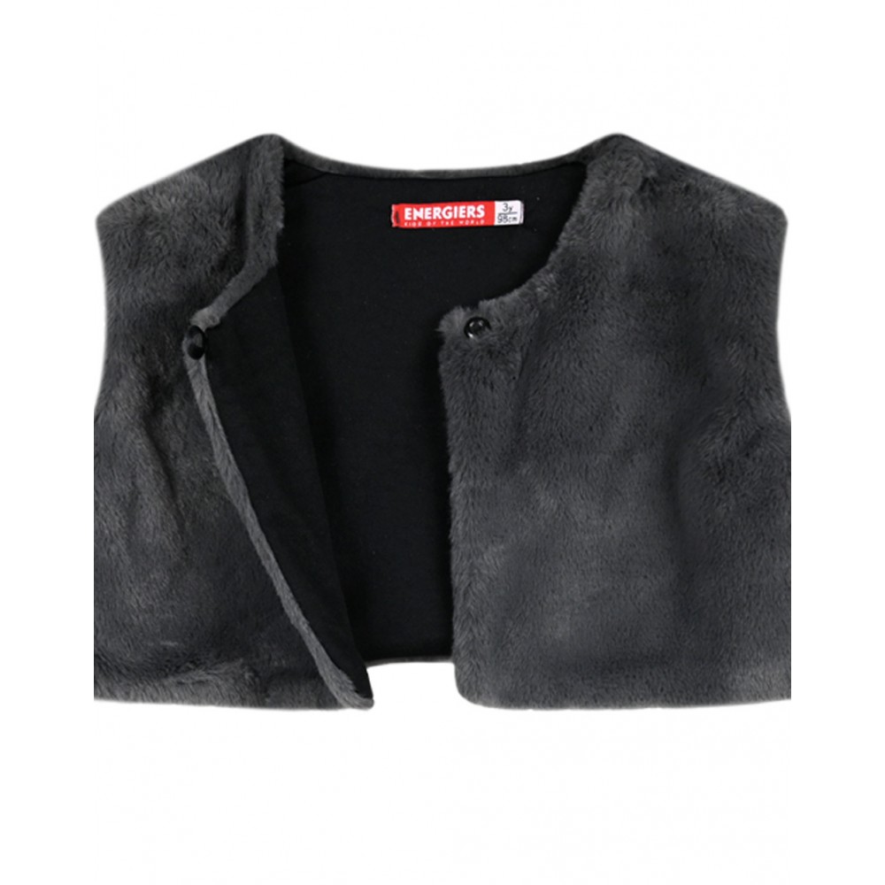 Energiers Παιδικό Φόρεμα Από Βελούδο με Μπολερό - Image 5