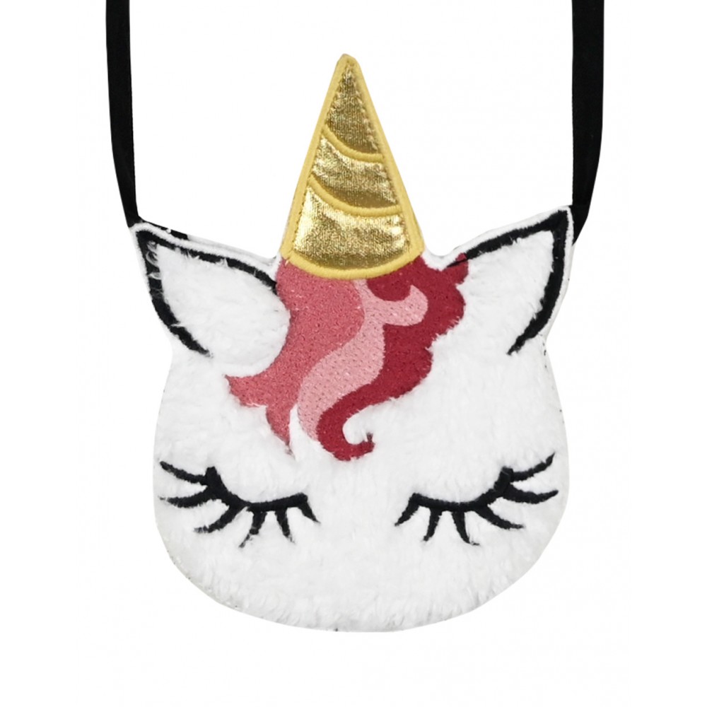 Energiers Παιδικό Φόρεμα Ζακάρ Με Καρώ Μοτίβο και Τσαντάκι Unicorn - Image 3