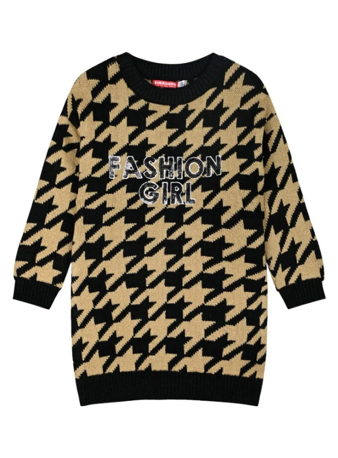 Energiers Παιδικό Πλεκτό Φόρεμα Πιε Ντε Πουλ