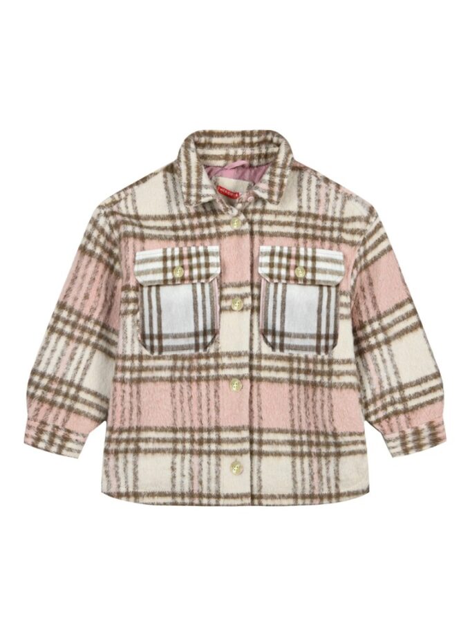 Energiers Oversized καρώ μπουφάν τύπου πουκάμισο