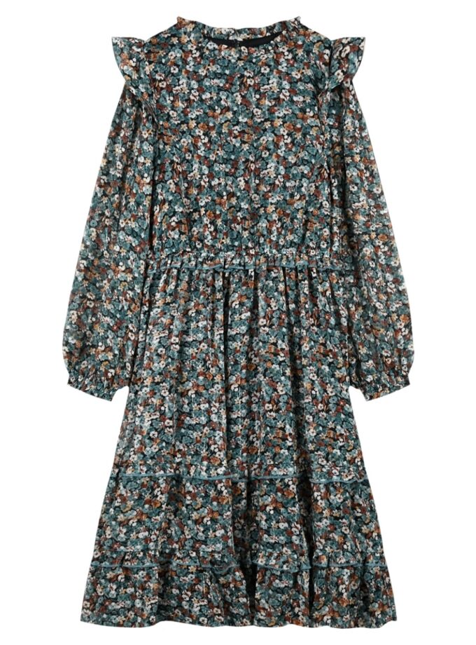 Energiers Φλοράλ φόρεμα με φραμπαλά