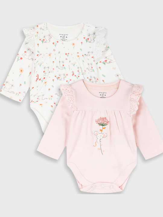 Energiers Σετ Βρεφικό Κορμάκι Μακρυμάνικο Πολύχρωμο 2τμχ
