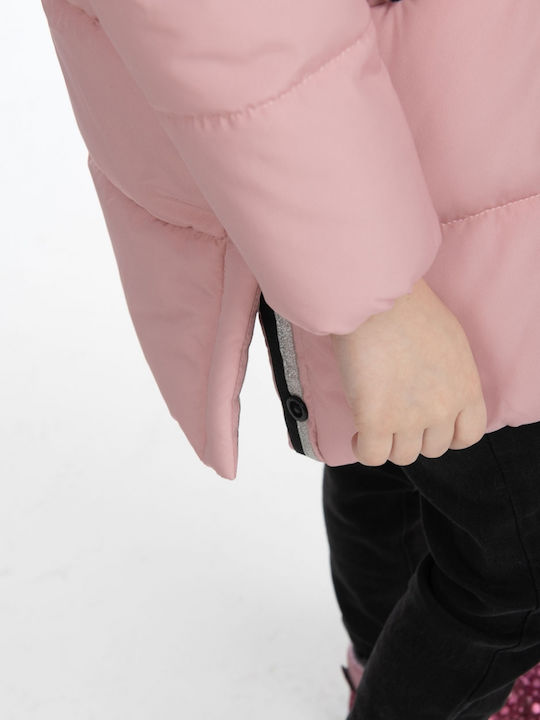 Energiers Αδιάβροχο Παιδικό Καπιτονέ Μπουφάν Μακρύ με Κουκούλα - Image 4