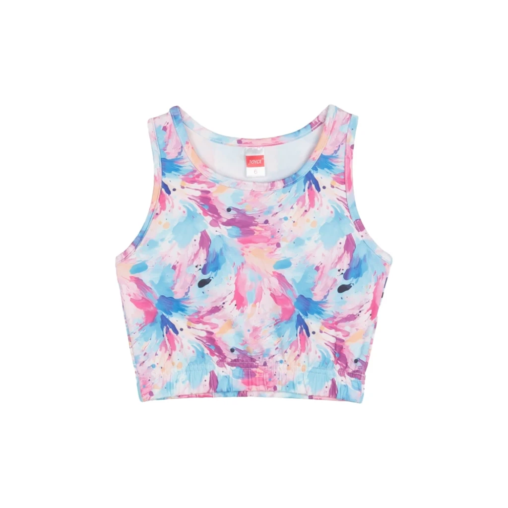 Joyce Παιδικό Crop Top Αμάνικο